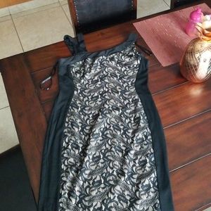 Black laced dress